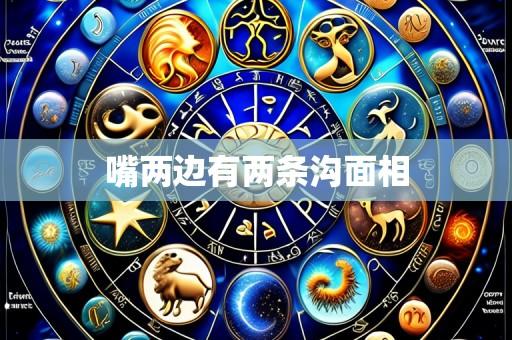 嘴两边有两条沟面相