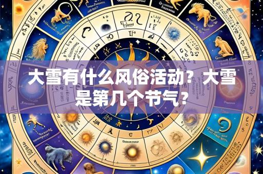 大雪有什么风俗活动?大雪是第几个节气?