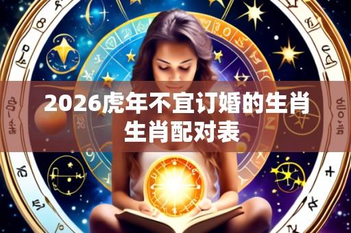 2026虎年不宜订婚的生肖 生肖配对表