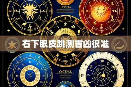 右下眼皮跳测吉凶很准