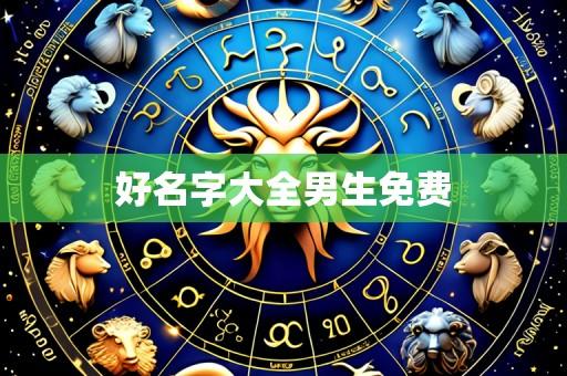 好名字大全男生免费