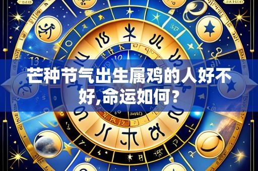 芒种节气出生属鸡的人好不好,命运如何？