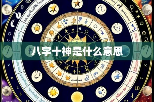 八字十神是什么意思