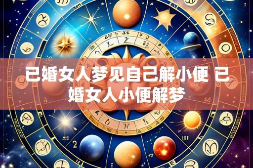 已婚女人梦见自己解小便 已婚女人小便解梦