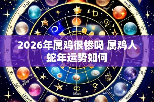 2026年属鸡很惨吗 属鸡人蛇年运势如何
