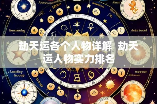 劫天运各个人物详解 劫天运人物实力排名