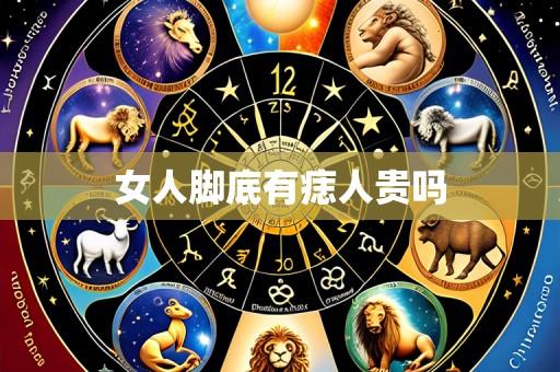 女人脚底有痣人贵吗