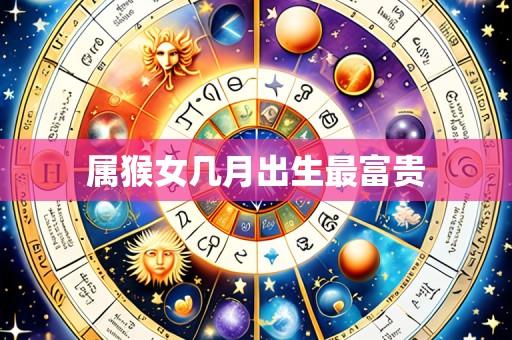 属猴女几月出生最富贵
