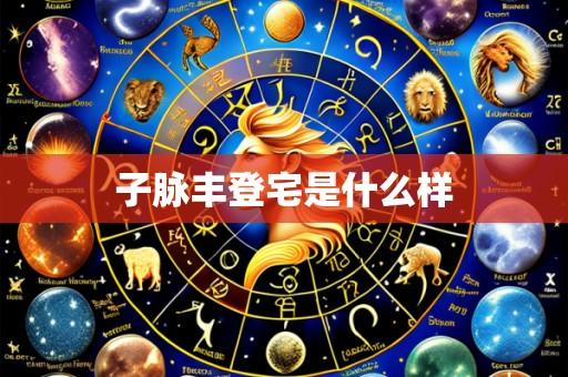 子脉丰登宅是什么样