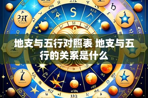 地支与五行对照表 地支与五行的关系是什么