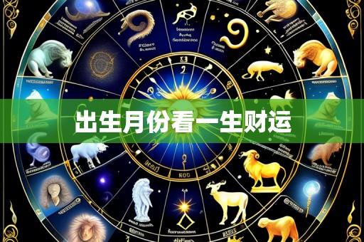 出生月份看一生财运