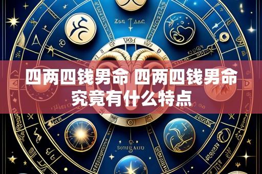 四两四钱男命 四两四钱男命究竟有什么特点