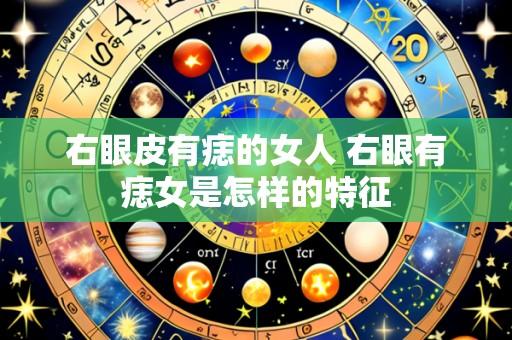 右眼皮有痣的女人 右眼有痣女是怎样的特征