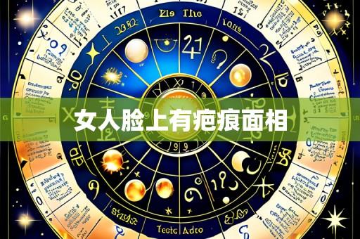 女人脸上有疤痕面相