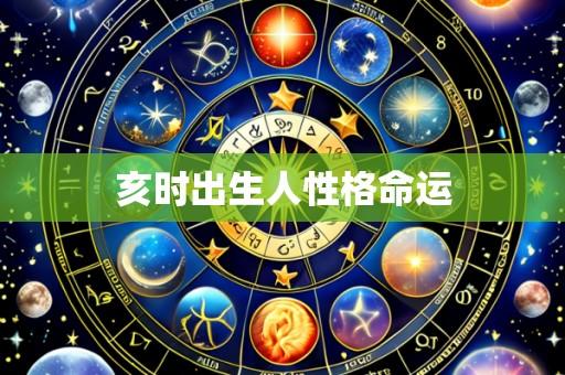 亥时出生人性格命运