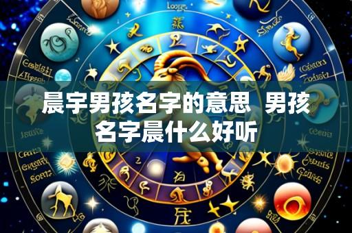 晨宇男孩名字的意思 男孩名字晨什么好听