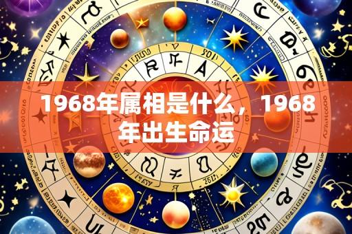 1968年属相是什么,1968年出生命运