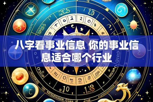 八字看事业信息 你的事业信息适合哪个行业