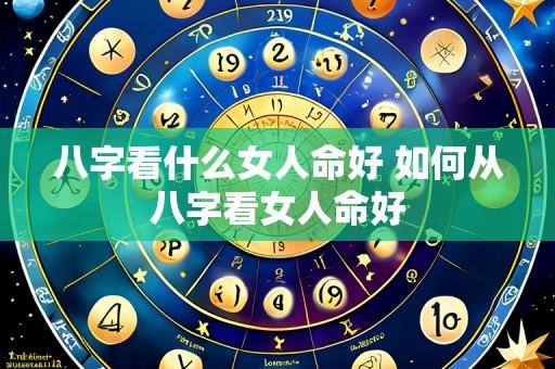 八字看什么女人命好 如何从八字看女人命好