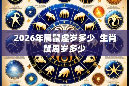 2026年属鼠虚岁多少 生肖鼠周岁多少