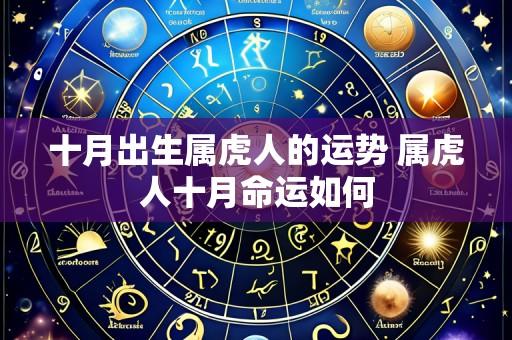 十月出生属虎人的运势 属虎人十月命运如何