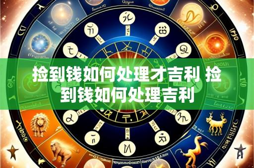 捡到钱如何处理才吉利 捡到钱如何处理吉利