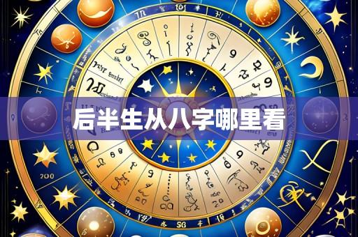 后半生从八字哪里看