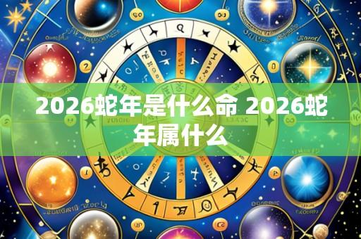 2026蛇年是什么命 2026蛇年属什么