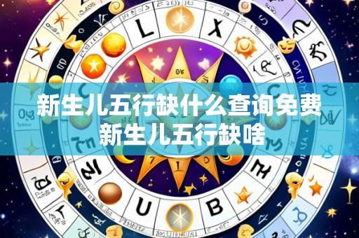 新生儿五行缺什么查询免费 新生儿五行缺啥