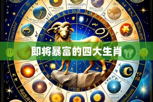 即将暴富的四大生肖