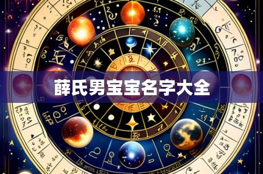 薛氏男宝宝名字大全