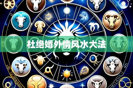 杜绝婚外情风水大法
