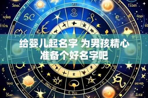 给婴儿起名字 为男孩精心准备个好名字吧