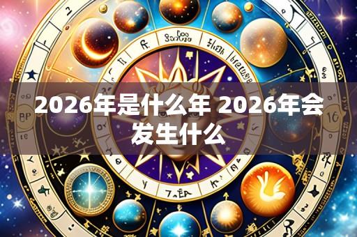 2026年是什么年 2026年会发生什么