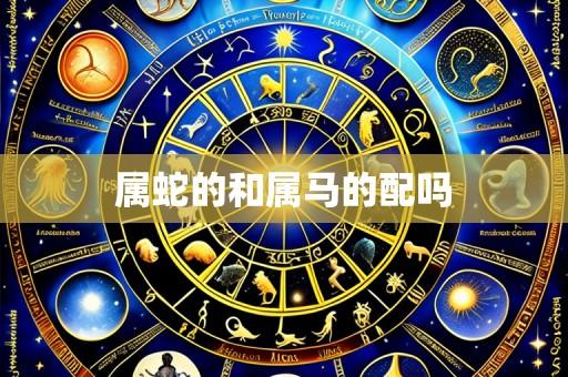 属蛇的和属马的配吗
