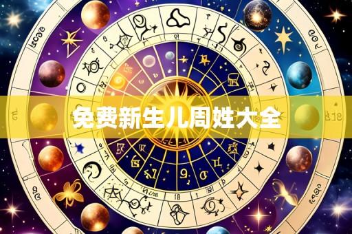 免费新生儿周姓大全