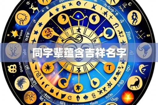 同字辈蕴含吉祥名字