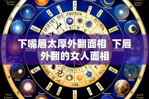 下嘴唇太厚外翻面相 下唇外翻的女人面相