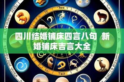 四川结婚铺床四言八句 新婚铺床吉言大全