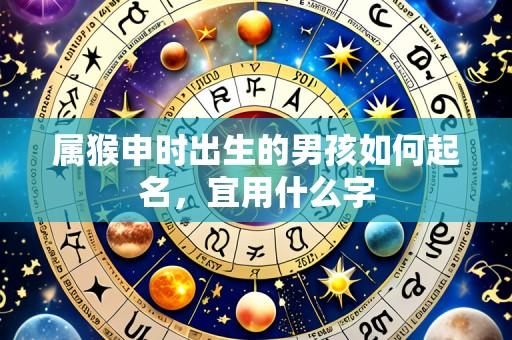 属猴申时出生的男孩如何起名，宜用什么字