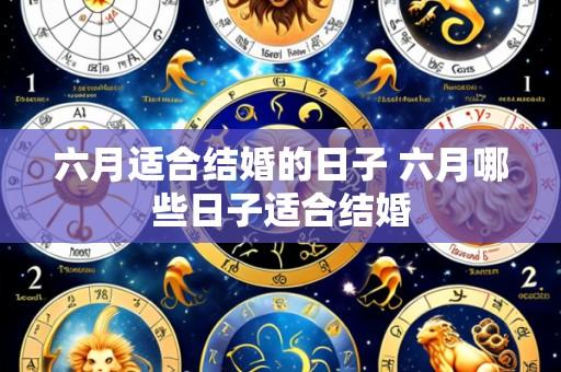 六月适合结婚的日子 六月哪些日子适合结婚