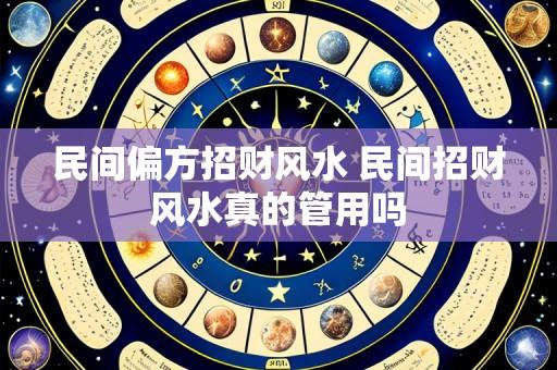 民间偏方招财风水 民间招财风水真的管用吗