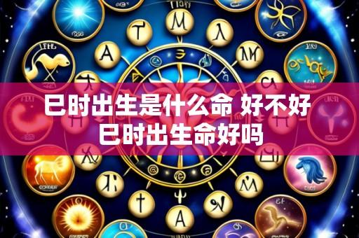 巳时出生是什么命 好不好 巳时出生命好吗