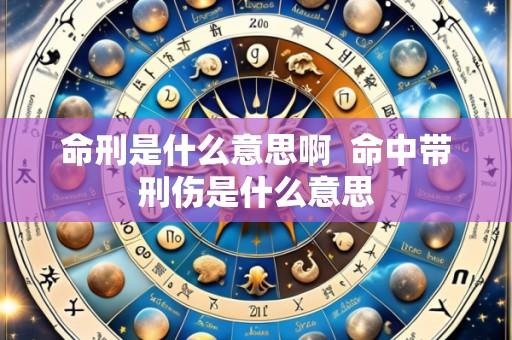 命刑是什么意思啊 命中带刑伤是什么意思