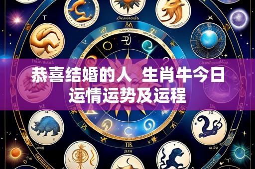 恭喜结婚的人  生肖牛今日运情运势及运程