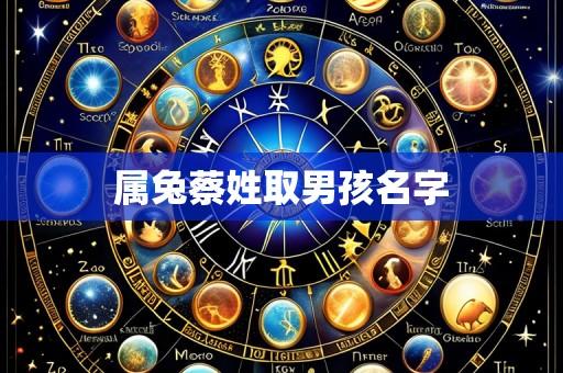 属兔蔡姓取男孩名字