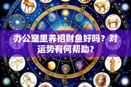 办公室里养招财鱼好吗?对运势有何帮助?