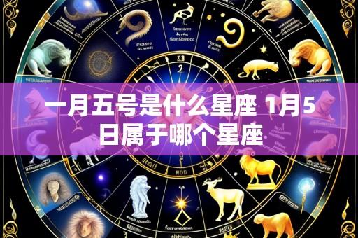 一月五号是什么星座 1月5日属于哪个星座