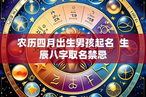 农历四月出生男孩起名 生辰八字取名禁忌