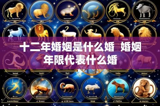 十二年婚姻是什么婚 婚姻年限代表什么婚